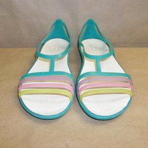 Crocs Isabella Cut Jelly Strappy Sandals Womens  Size 9            C3